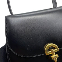 将图像加载到图库查看器中,CELINE 2way Handbag Black Leather
