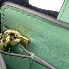 将图像加载到图库查看器中,Ferragamo Vala ribbon 2wayChainShoulder Bag Light Green21I282 Leather