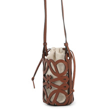 Load image into Gallery viewer, LOEWE Anagram Cutout Shoulder Bag BrownC922Y62X07 Leather Canvas