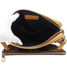将图像加载到图库查看器中,LOUIS VUITTON Trio Messenger BrownM45965 Monogram Stripe LV Squared