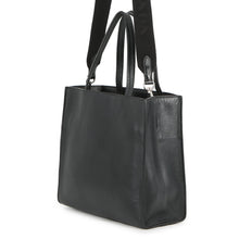 Load image into Gallery viewer, PRADA Embossed Triangle 2-Way Tote Black1BG382 Leather