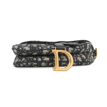 Load image into Gallery viewer, Dior Oblique Saddlebag Navy/BeigeM0447CTZQ_M928 Canvas Leather Size Mini