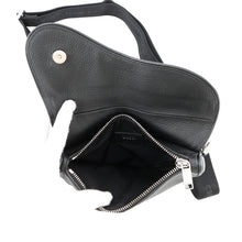 将图像加载到图库查看器中,Dior Saddle Crossbody Bag Black Leather