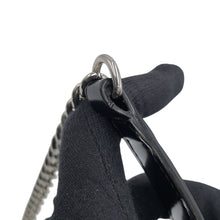 将图像加载到图库查看器中,JIMMY CHOO Pyxis Chain Shoulder Bag Black Crocodile Embossed Leather Size Mini