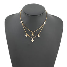 Load image into Gallery viewer, LOUIS VUITTON LV Flora Gram NecklaceM00981 Gold Plated Resin