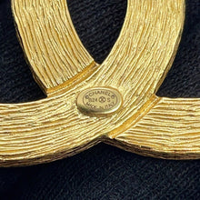 将图像加载到图库查看器中,CHANEL CC Logo Brooch Metal Rhinestone