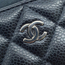 Load image into Gallery viewer, CHANEL Matelasse Classic Long Zip Wallet BlackAP0242 Caviar Leather