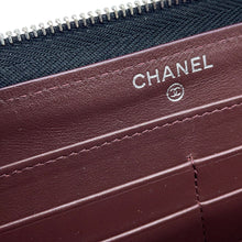 Load image into Gallery viewer, CHANEL Matelasse Classic Long Zip Wallet BlackAP0242 Caviar Leather