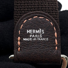 Load image into Gallery viewer, HERMES Garden Party Strap Marron Leather Canvas