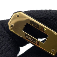 Load image into Gallery viewer, HERMES Kelly Bracelet Size S Black Swift Leather
