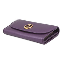 Load image into Gallery viewer, GUCCI Continental wallet Purple245739 496085 Leather