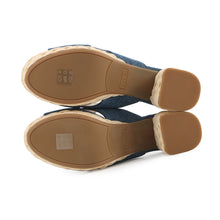 Load image into Gallery viewer, PRADA mule sandals Navy1XP93A Cotton Size 36
