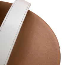 将图像加载到图库查看器中,HERMES Koralia Sandals Brown/White Leather Size 36