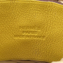 Load image into Gallery viewer, HERMES Medor Picnic Bangle Size T2 Lime Swift Leather Rattan