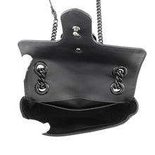 将图像加载到图库查看器中,GUCCI GG Marmont Small Shoulder Bag Black446744 Leather Size Small