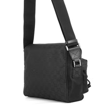 将图像加载到图库查看器中,GUCCI Cross Body Bag Black816820 GGNylon Size Medium
