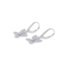 将图像加载到图库查看器中,GRAFF Pavé Butterfly Mini Diamond Drop EarringsRGE1167 18K White Gold