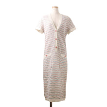 Load image into Gallery viewer, CHANEL COCO Button One Piece Size 36 White/MulticolorP53328 Cotton93% Nylon7%
