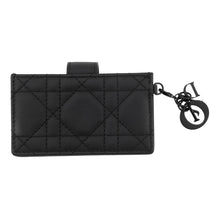 将图像加载到图库查看器中,Dior Lady Dior Jasmine Card Case BlackS0074OVRB Lambskin