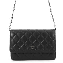 Load image into Gallery viewer, CHANEL Matelasse Chain wallet BlackAP0250 Caviar Leather