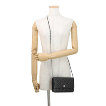 Load image into Gallery viewer, CHANEL Matelasse Chain wallet BlackAP0250 Caviar Leather