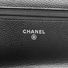 Load image into Gallery viewer, CHANEL Matelasse Chain wallet BlackAP0250 Caviar Leather