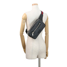 将图像加载到图库查看器中,GUCCI Crossbody Bag Black/Gray/Red474293 GG Supreme