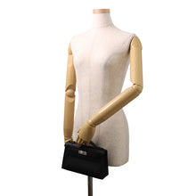 Load image into Gallery viewer, HERMES PochetteKelly Black Swift Leather