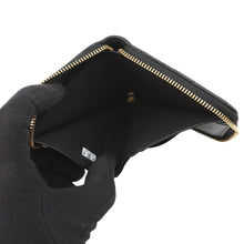 Load image into Gallery viewer, CHANEL Matelasse Round Zip Wallet BlackAP5016 Caviar Leather