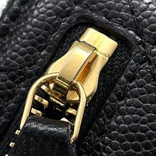 Load image into Gallery viewer, CHANEL Matelasse Round Zip Wallet BlackAP5016 Caviar Leather