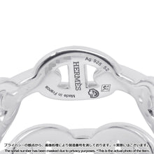 Load image into Gallery viewer, HERMES Chaine d'Ancre Double Row Ring Size 52/#12 SV925
