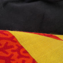 Load image into Gallery viewer, HERMES Giant Square American Quilt Size 140 Black/Multicolor Cashmere70% Silk30%