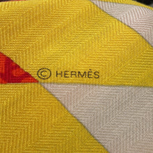 Load image into Gallery viewer, HERMES Giant Square American Quilt Size 140 Black/Multicolor Cashmere70% Silk30%