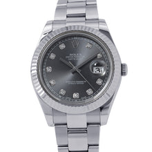Load image into Gallery viewer, ROLEX Datejust W41mm Stainless Steel K18WG Gray Dial116334G