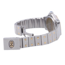 将图像加载到图库查看器中,CARTIER Santos Octagon SM W25mm Stainless Steel K18YG Ivory DialW2001683