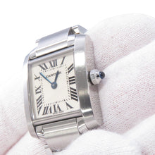 将图像加载到图库查看器中,CARTIER Tank Francaise SM H25mm×W20mm Stainless Steel Ivory DialW51008Q3