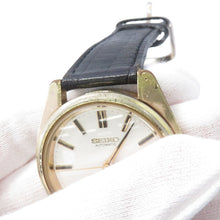 将图像加载到图库查看器中,SEIKO King Seiko Hi-Beat W37mm Stainless Steel Leather Silver Dial5625-7000