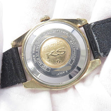 Load image into Gallery viewer, SEIKO King Seiko Hi-Beat W37mm Stainless Steel Leather Silver Dial5625-7000