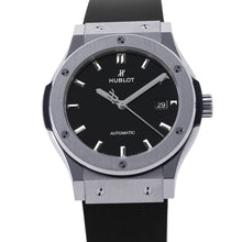 Load image into Gallery viewer, HUBLOT Classic Fusion Titanium Black Shiny W42mm TI Rubber Black Dial542.NX.1270.RX