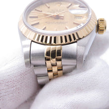 Load image into Gallery viewer, ROLEX Datejust W26mm Stainless Steel K18YG Champagne Dial69173