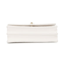Load image into Gallery viewer, CHANEL Matelasse Top Handle Chain Wallet White Caviar Leather