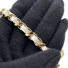 Load image into Gallery viewer, CHANEL Matelasse Top Handle Chain Wallet White Caviar Leather