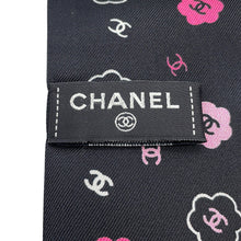 Load image into Gallery viewer, CHANEL CHANEL Scarf Black/Pink/White Silk100%