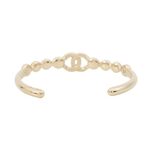Load image into Gallery viewer, CHANEL CC LogoBangle Size M Champagne GoldABC178 Gold Plated