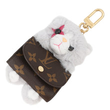 Load image into Gallery viewer, LOUIS VUITTON Bag Charm - LV Cute Kitten GrayM03512 Monogram Faux Fur
