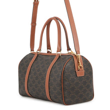 Load image into Gallery viewer, CELINE Triomphe Travel Bag Tan119572CAS.04LU PVC Leather Size Large