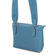 将图像加载到图库查看器中,HERMES Videpoches Shoulder Bag New Blue Jean Togo Leather