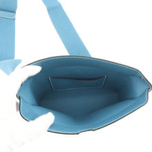 将图像加载到图库查看器中,HERMES Videpoches Shoulder Bag New Blue Jean Togo Leather