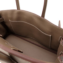 将图像加载到图库查看器中,HERMES ShoulderBirkin Etoupe Evercolor Size 29