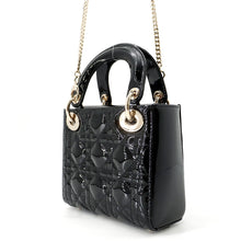 Load image into Gallery viewer, Dior Lady Dior Canage BlackM0505OWCB_M900 Patent Calf Leather Size Mini